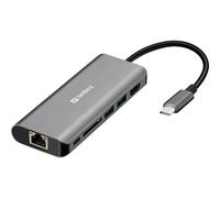 Sandberg USB-C Dock HDMI+LAN+SD+USB,100W