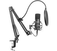Sandberg Streamer USB Microphone Kit | Microphone de Studio à condensateur | Support de Bras de flèche réglable | Support Antichoc | Réduction du Bruit | Micro pour Le Jeu en Streaming Podcast