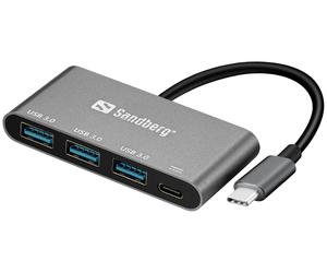 Sandberg USB-C to 3xUSB 3.0 Hub + PD