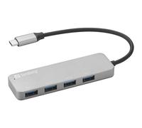 Sandberg Concentrateur USB-C Saver – 4 ports USB 3.0 Plug & Play, Transfert de données rapide