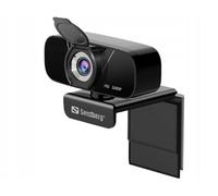 Sandberg USB Chat Webcam 1080P HD | Webcam 1080P avec Microphone pour PC | Caméra de Streaming pour la conférence d'étude des appels vidéo | Plug & Play | Couverture d'objectif | Prêt pour trépied