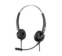 Sandberg USB Office Headset Pro Stereo | Casque Filaire avec Microphone | Casque de Bureau avec connecteur USB A | Bandeau réglable | Contrôle des dommages auditifs (Max. 118 DB) | Léger