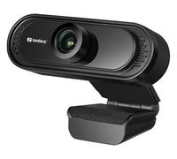 Sandberg USB Webcam 1080P Saver | Webcam 1080P avec Microphone pour PC | Caméra de Streaming pour la conférence d'étude des appels vidéo | pour Les appels en Ligne | Mise au Point Manuelle | Saver