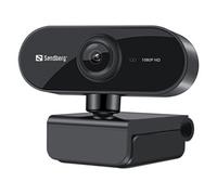 Sandberg USB Webcam Flex - Webcam - couleur - 2 MP - 1920 x 1080 - 1080p - Focale fixe - audio - câblé - USB 2.0