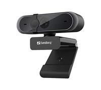 Sandberg USB Webcam Pro | Webcam 1080P avec Microphone pour PC, Ordinateur Portable, MacBook | Caméra de Streaming pour la conférence d'étude des appels vidéo | USB-A | Couverture d'objectif