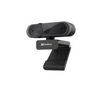 Sandberg Webcam Pro 133-95 - Caméra USB 2.0 Full HD 1080p, 5MP, 30fps, Autofocus, Angle 80°, Microphone Stéréo, Cache Confidentialité, Windows/macOS