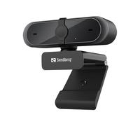 Sandberg Webcam USB Pro – 1080P, micro, USB-A, PC/portable/MacBook, couverture d'objectif