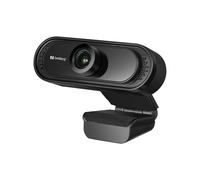 Sandberg Webcam USB 1080P 2MP 1920x1080@30fps Angle 60° Microphone Intégré USB 2.0 Compatible Windows/macOS, Câble 1.2m, Noir