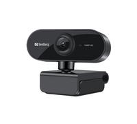 Sandberg Webcam USB Flex 1080P HD 2MP, 1920x1080 30 ips, Microphone intégré, USB 2.0, Compatible Windows/macOS, Câble 1.35m