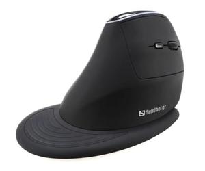Sandberg Wireless Vertical Mouse Pro | Souris sans Fil Ergonomique | 4200 DPI | Souris Rechargeable pour Le Bureau la Maison Les Jeux | Plug & Play | Repose-Poignet Amovible | pour Mac Windows