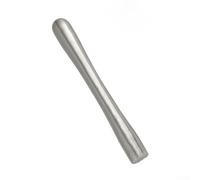 Sandblasted Steel Muddler Bar Tool 22cm Long(18.5cm) | Solid stainless steel, 22cm length, crushes ice easily, ergonomic grip, bar essential