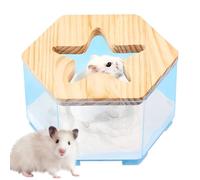 Sandbox transparent pour hamsters et gerbille - aire de jeu avec tunnel et fermeture éclair | Multifonctions accessibles pour les rongeurs quotidiens et les voyages