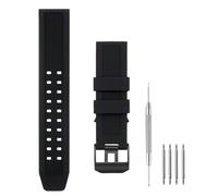 SANDEIN Bracelet de montre compatible avec Luminox, 23 mm en caoutchouc souple et silicone pour montre Luminox séries 3050, 8800 et 3950, noir, 23 millimeters, Caoutchouc de silicone, Pas de gemme