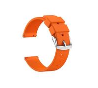 Sandein Bracelets de montre - Bracelet de montre de rechange en caoutchouc souple à dégagement rapide - Compatible avec les bracelets de montre de 18 mm, 20 mm, 22 mm (20 mm, orange)