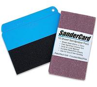 SanderCard Pro Ponceuse à main ultra fine avec action de ponçage unique | Outil de ponçage pour le ponçage détaillé | Comprend un paquet de 10 feuilles de papier de verre.