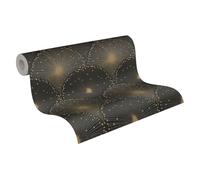 Sanders & Sanders papier peint art déco or et noir 53 cm x 10.05 m