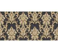 Sanders & Sanders papier peint baroque noir et or 106 cm x 10 m
