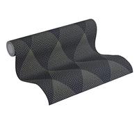 Sanders & Sanders papier peint motif graphique or et noir 53 cm x 10.05 m