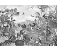 Sanders & Sanders papier peint panoramique Flora and Fauna noir et blanc 350 x 250 cm
