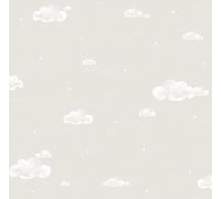 Sanders & Sanders papier peint petits nuages beige et blanc 53 cm x 10 m