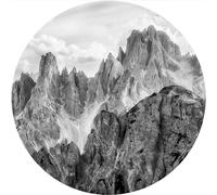 Sanders & Sanders papier peint rond autocollant paysage noir et blanc - 611793 - Ø 125 cm