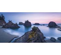 Sanders & Sanders Poster Paysage bleu et gris - 612550 - 200 x 100 cm