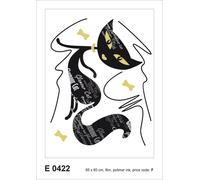 Sanders & Sanders sticker mural chat noir - 600247 - 65 x 85 cm