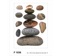 Sanders & Sanders sticker mural galets gris et beige - 600268 - 65 x 85 cm