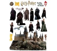 Sanders & Sanders sticker mural gris Harry Potter - 601408 - 65 x 85 cm