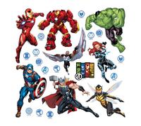 Sanders & Sanders sticker mural Les Vengeurs bleu, rouge et vert - 600953 - 0,3 x 0,3 m