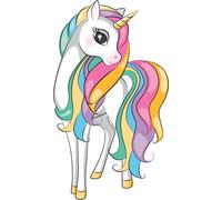 Sanders & Sanders sticker mural licorne multicolore - 601423 - 8,5 x 15 cm
