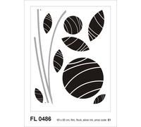 Sanders & Sanders sticker mural motifs figuratifs noir et gris - 600293 - 65 x 85 cm
