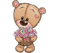 Sanders & Sanders sticker mural ours beige - 601424 - 8,5 x 15 cm
