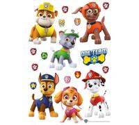 Sanders & Sanders sticker mural PAW Patrol marron, rouge et jaune - 600116 - 42,5 x 65 cm