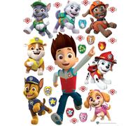 Sanders & Sanders sticker mural PAW Patrol rouge, jaune et vert - 600175 - 65 x 85 cm