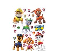 Sanders & Sanders sticker mural PAW Patrol rouge, jaune et vert - 600176 - 65 x 85 cm