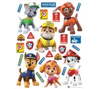 Sanders & Sanders sticker mural PAW Patrol rouge, jaune et vert - 600177 - 65 x 85 cm