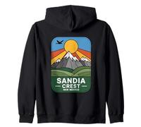 Sandia Crest New Mexico Mountain Art Albuquerque Randonnée Sweat à Capuche