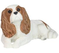 Sandicast Mid Size Ruby Cavalier King Charles Spaniel Sculpture - Lying by Sandicast