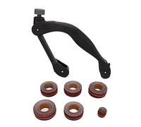 Sanding Belt Holder | Adjustable Handheld Tool for Wood & Metal Polishing | ABS Sand Paper Grip with 6 Belts / 5 Grits | Bow Design for Comfort
