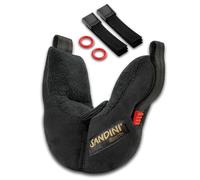 SANDINI SleepFix® Kids - Cale-tête de sécurité pour Enfant (18 Mois à 12 Ans) - Testé au Crash-Test en siège Auto - Basic Velvet