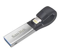 SANDISK - 128 Go Clé USB iXpand, Performances Haute Vitesse, Libérez de l'Espace sur Votre iPhone & iPad, Connecteur Lightning Flexible, Connecteur USB 3.0, Design Compact