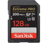 SanDisk 128 Go Extreme PRO carte SDXC + RescuePRO Deluxe, jusqu'à 200 Mo/s, UHS-I, Classe 10, U3, V30