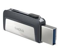 SanDisk Clé USB Ultra Dual 128 Go USB 3.1/USB-C Gris