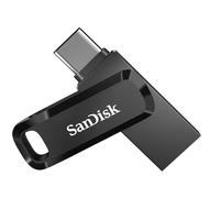 SanDisk 128Go Ultra Dual Drive Luxe noire USB A et Type-C jusqu'à 400MB/s avec connecteurs USB Type-C et USB Type-A