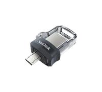 SanDisk 173384 lecteur USB flash 32 Go USB Type-A / Micro-USB Noir, Transparent