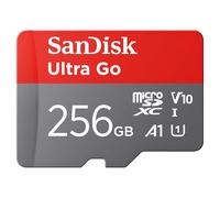 SanDisk 256 Go Ultra Go microSDXC, Carte Micro SD + Adaptateur SD (pour Android Smartphone et Tablette, Video Full HDD, jusqu'à 150 Mo/s, UHS-I, La Performance A1, V10, Class 10, U1) pour Amazon