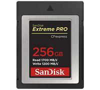 SanDisk 256GB Extreme PRO carte CFexpress Type B enregistrement vidéo RAW 4K + RescuePro Deluxe jusqu'à 1700 Mo/s