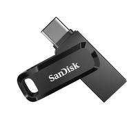 SanDisk 256Go Ultra Dual Drive Luxe noire USB Type-C jusqu'à 400MB/s avec connecteurs USB Type-C et USB Type-A