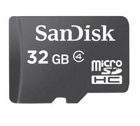 SanDisk Carte mémoire flash microSDHC 32 Go Class 4 Noir